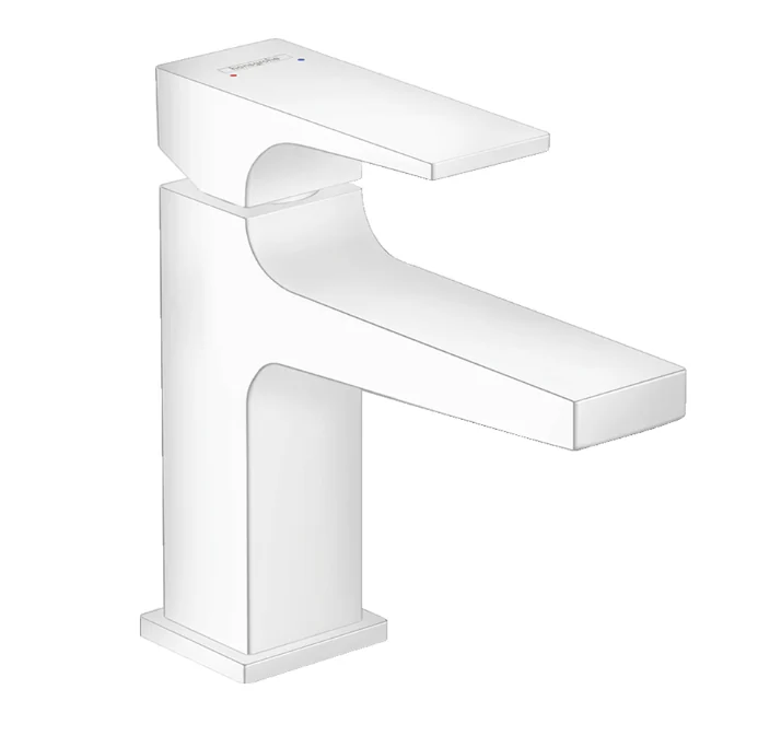 Смеситель для раковины, Hansgrohe, Metropol, цвет-белый матовый