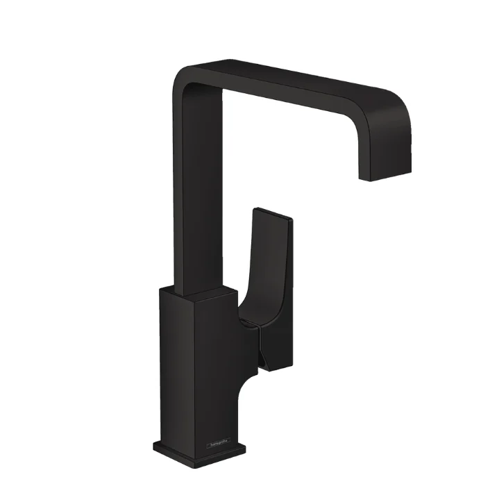 Смеситель для раковины, Hansgrohe, Metropol, цвет-черный матовый