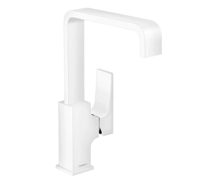 Смеситель для раковины, Hansgrohe, Metropol, цвет-белый матовый