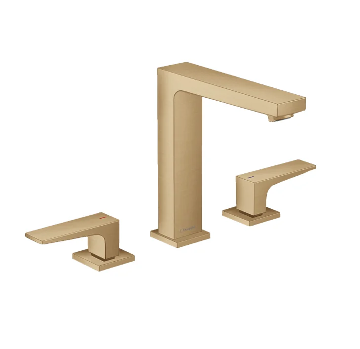 Смеситель для раковины, Hansgrohe, Metropol, цвет-шлифованная бронза