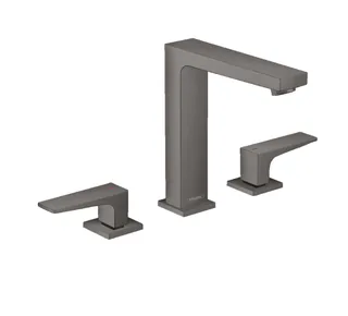 Смеситель для раковины, Hansgrohe, Metropol, цвет-шлифованный чёрный хром