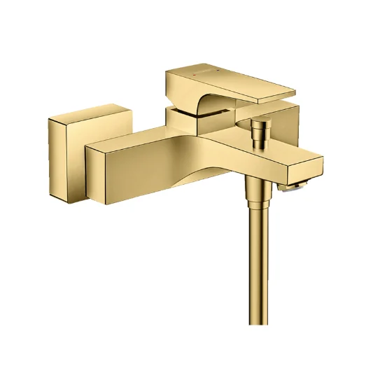 Смеситель для ванны и душа, Hansgrohe, Metropol, цвет-полированное золото