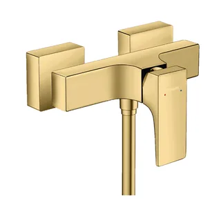 Смеситель для душа, Hansgrohe, Metropol, на 1 потребитель, настенный, цвет-полированное золото