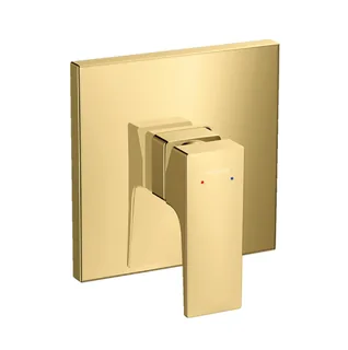 Смеситель для душа, Hansgrohe, Metropol, на 1 потребитель, настенный встраиваемый, цвет-полированное золото