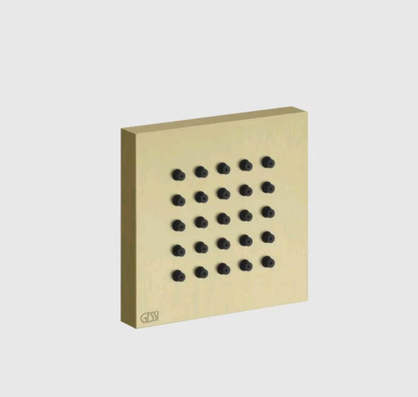 Форсунка, Gessi, Body Jets, цвет-Brushed Brass PVD