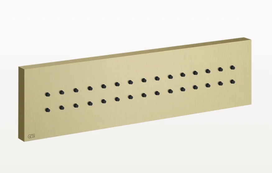 Форсунка боковая, Gessi, Body Jets, цвет-Brushed Brass PVD