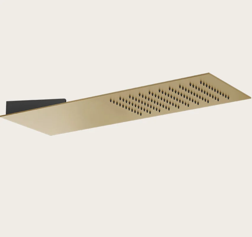 Верхний душ, Gessi, Tremillimetri, Quadro, 195*550, цвет-Warm Bronze Brushed PVD