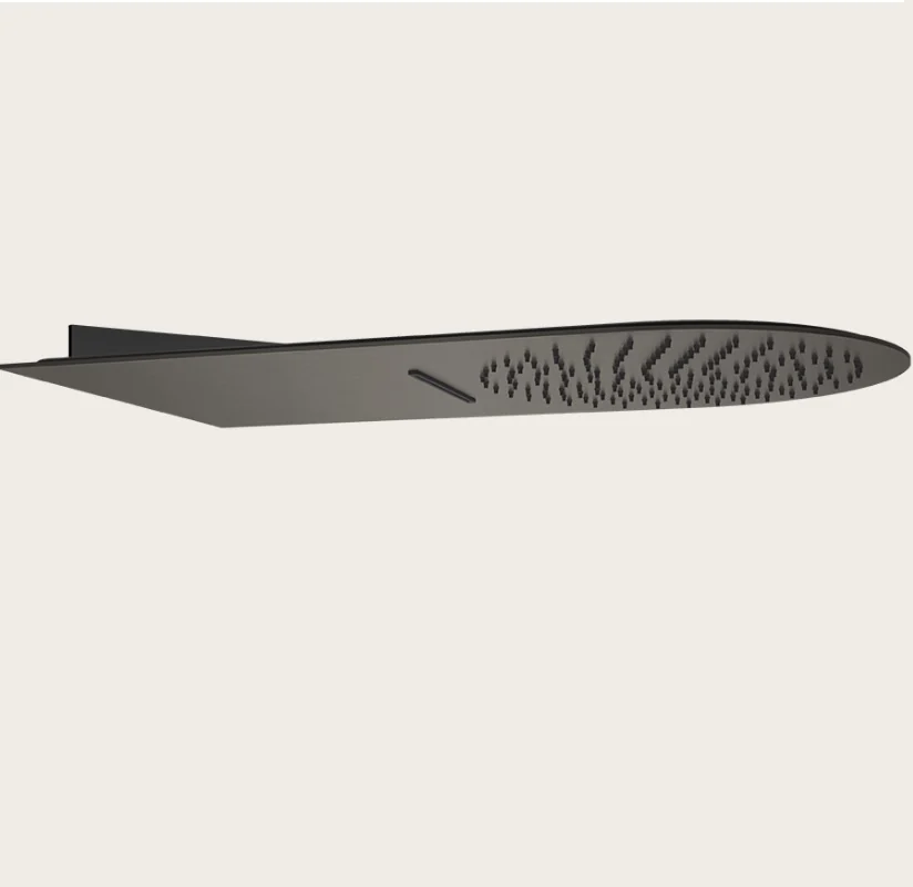 Душевая система, Gessi, Tremillimetri, 300*300, цвет-Black Metal Brushed PVD
