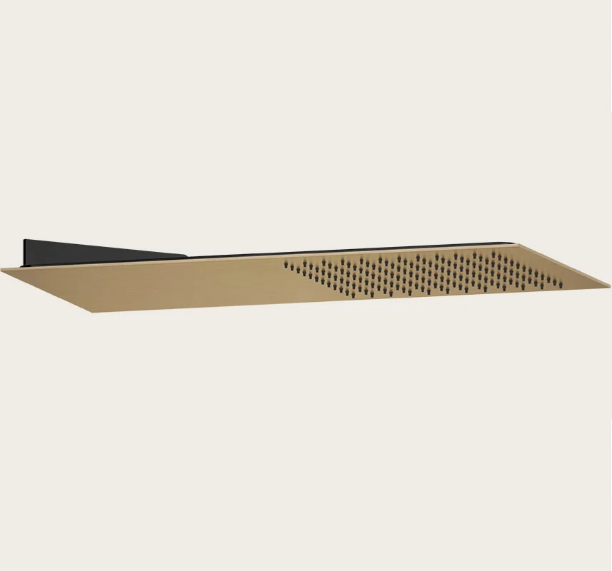 Верхний душ, Gessi, Tremillimetri, Quadro, 300*300, цвет-Warm Bronze Brushed PVD
