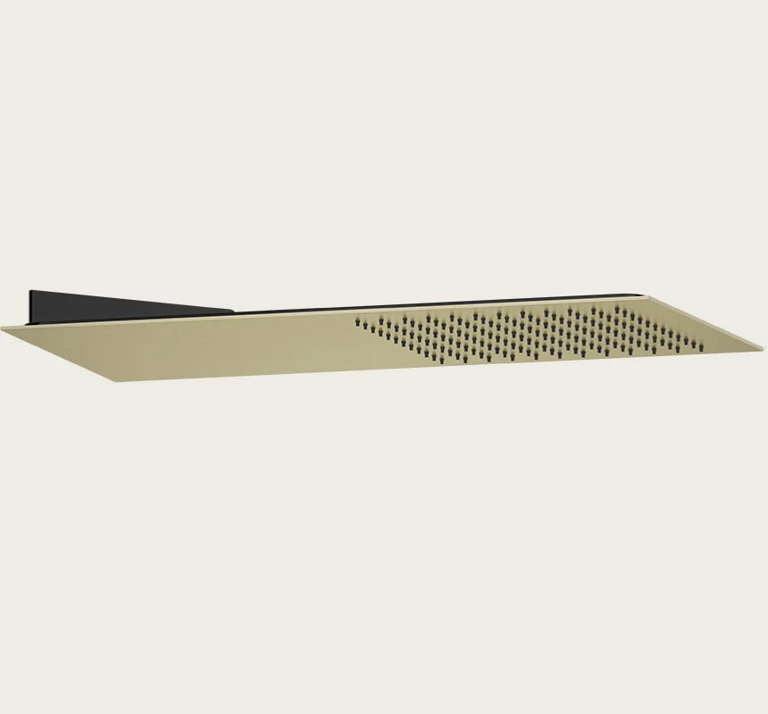 Верхний душ, Gessi, Tremillimetri, Quadro, 300*300, цвет-Brushed Brass PVD