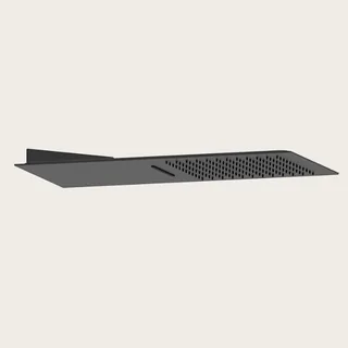 Душевая система, Gessi, Tremillimetri, 300*300, цвет-черный матовый