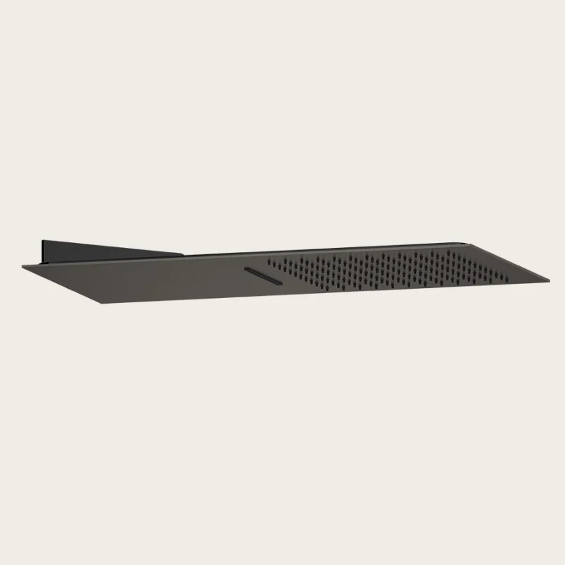 Душевая система, Gessi, Tremillimetri, 300*300, цвет-Black Metal Brushed PVD