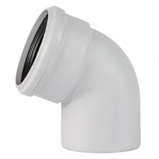 Отвод, Ostendorf, Skolan Safe, SKB, 67°, 75, PP-MD, цвет-RAL 7035 светло-серый