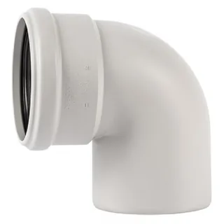 Отвод, Ostendorf, Skolan Safe, SKB, 87°, 75, PP-MD, цвет-RAL 7035 светло-серый