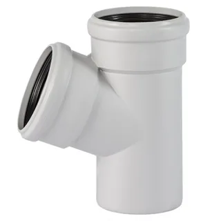 Тройник, Ostendorf, Skolan Safe, SKEA, 67°, 75, 75, PP-MD, цвет-RAL 7035 светло-серый