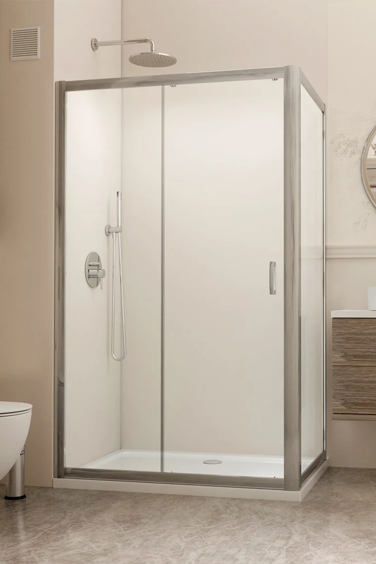 Дверь, Radaway, Premium Plus DWJ, шв 1300*1900, хром, цвет стекла-прозрачный, Easy Clean