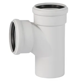 Тройник, Ostendorf, Skolan Safe, SKEA, 87°, 75, 50(58), PP-MD, цвет-RAL 7035 светло-серый