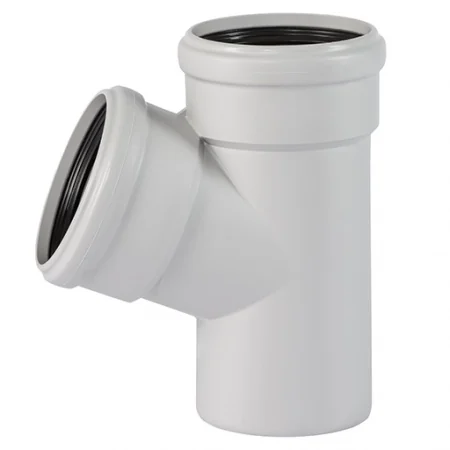Тройник, Ostendorf, Skolan Safe, SKEA, 67°, 110, 50(58), PP-MD, цвет-RAL 7035 светло-серый