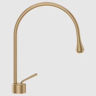 Смеситель для раковины, Gessi, Goссia, цвет-Warm Bronze Brushed PVD