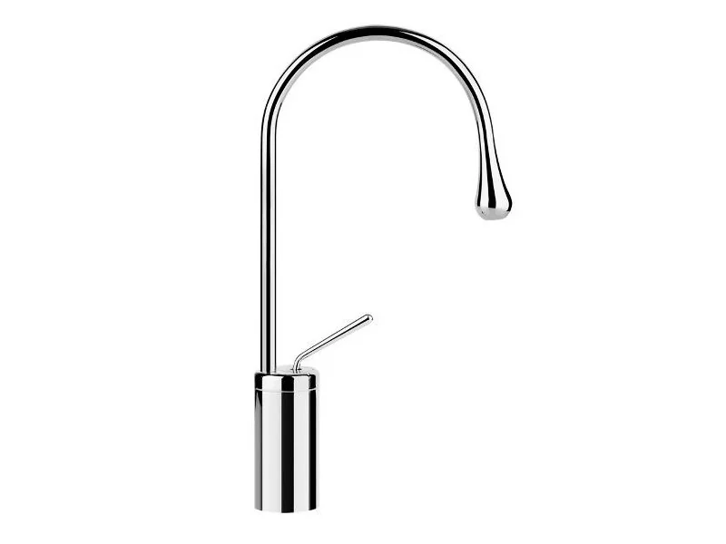 Смеситель для раковины, Gessi, Goссia, цвет-хром шлифованный