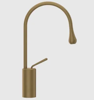 Смеситель для раковины, Gessi, Goссia, цвет-Antique Brass