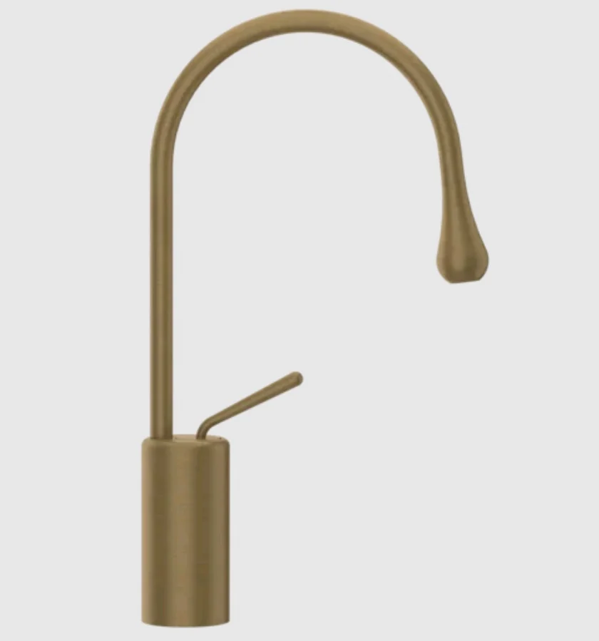 Смеситель для раковины, Gessi, Goссia, цвет-Antique Brass