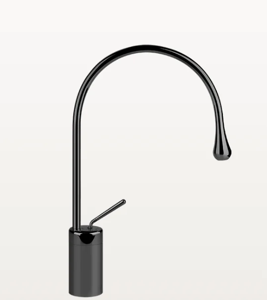 Смеситель для раковины, Gessi, Goссia, на раковину/столешницу, цвет-Black Metal PVD