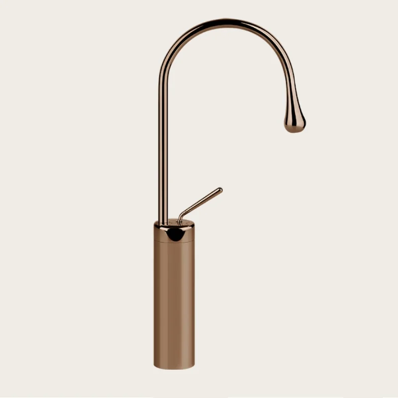 Смеситель для раковины, Gessi, Goссia, цвет-Copper PVD