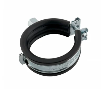 Хомут, Конкреп, SafeLock, одновинтовой, с EPDM, M8/M10, 74-80 мм, оцинкованная сталь