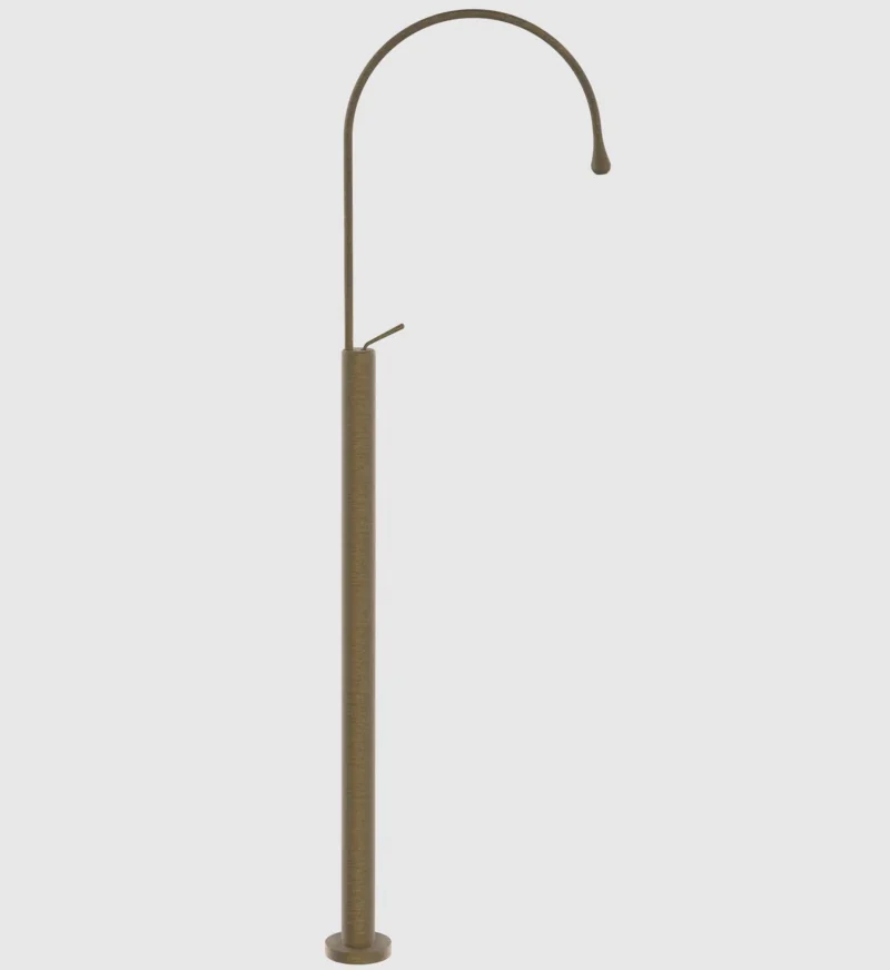 Смеситель для раковины, Gessi, Goссia, напольный, цвет-Antique Brass
