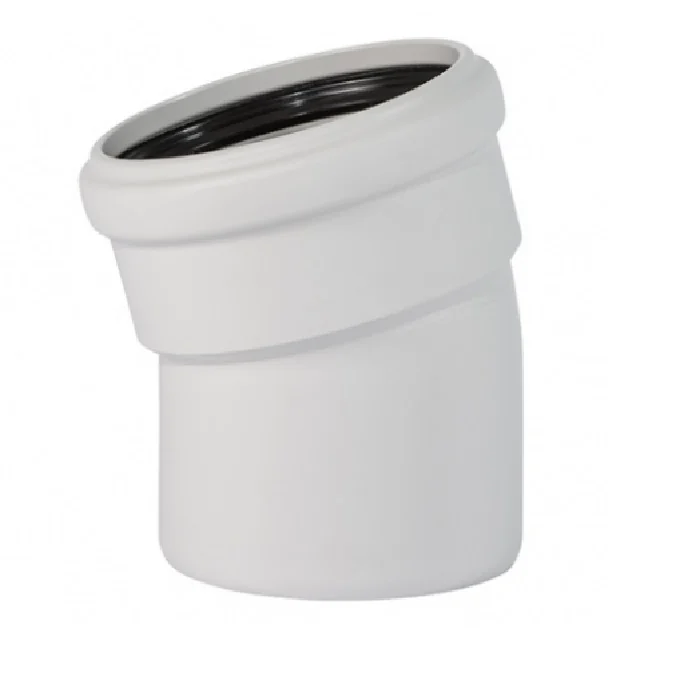 Отвод, Ostendorf, Skolan Safe, SKB, 15°, 160, PP-MD, цвет-RAL 7035 светло-серый
