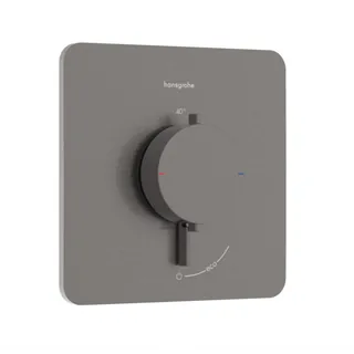 Смеситель для душа, Hansgrohe, Ecostat Comfort Q, на 1 потребитель, цвет-хром чёрный шлифованный