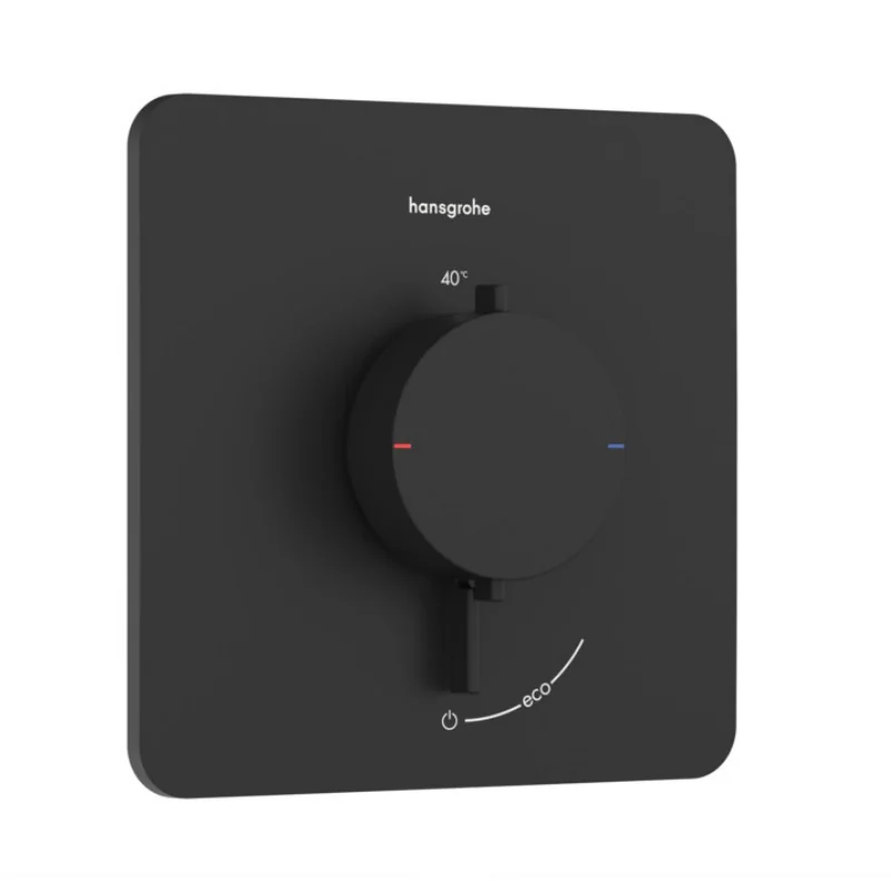 Смеситель для душа, Hansgrohe, Ecostat Comfort Q, на 1 потребитель, цвет-чёрный матовый