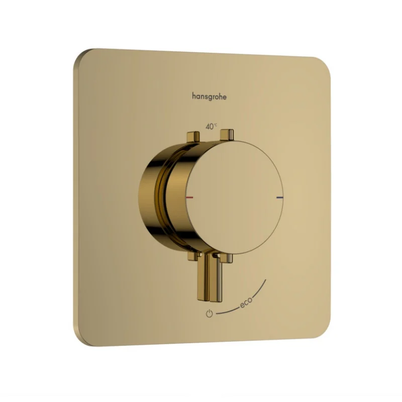 Смеситель для душа, Hansgrohe, Ecostat Comfort Q, на 1 потребитель, цвет-золото полированное