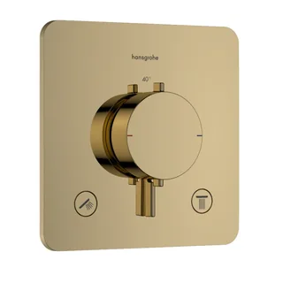 Смеситель для душа, Hansgrohe, Ecostat Comfort Q, на 2 потребителя, цвет-золото полированное