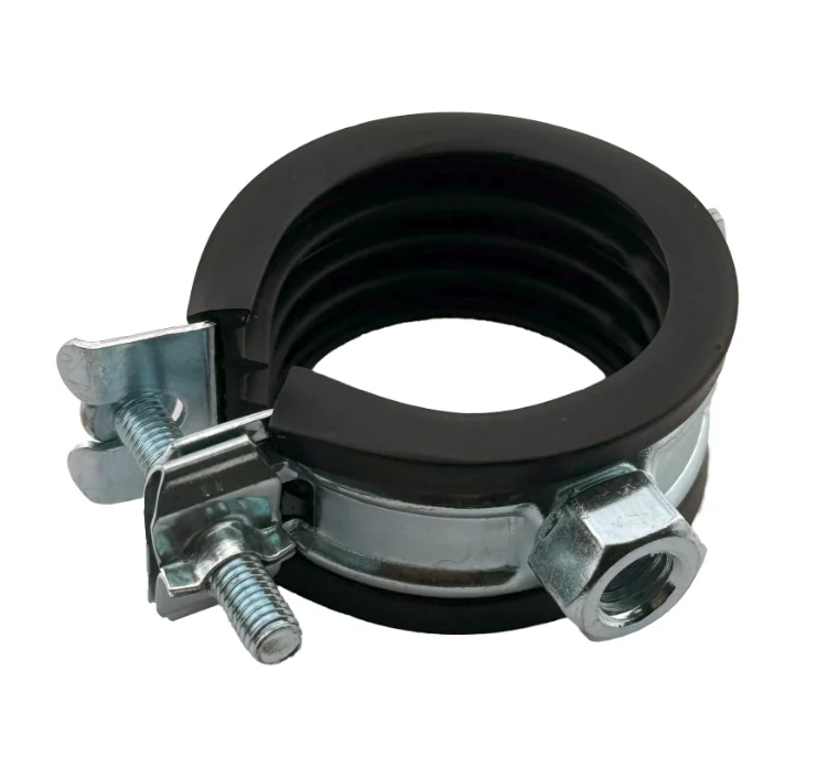Хомут, Конкреп, Flash, одновинтовой, с EPDM, M8, 32-35 мм, оцинкованная сталь