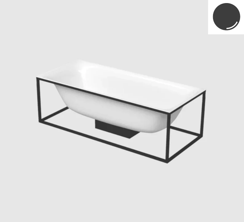 Ванна, Bette, BetteLux Shape, шгв 1800*800*450, BetteGlasur® Plus, цвет-Black
