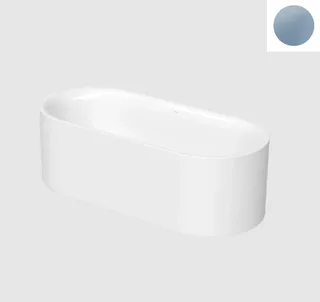 Ванна, Bette, BetteLux Oval I Silhouette, шгв 1800*800*450, цвет-Blue Satin matt