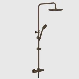 Душевая стойка, Gessi, Minimalistic shower, цвет-Dark Bronze