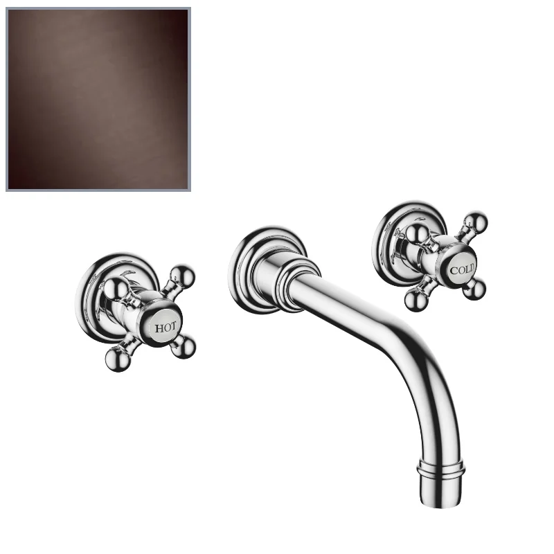 Смеситель для раковины, Dornbracht, Madison, настенный встраиваемый, цвет-Dark Bronze сатинированный (PVD)
