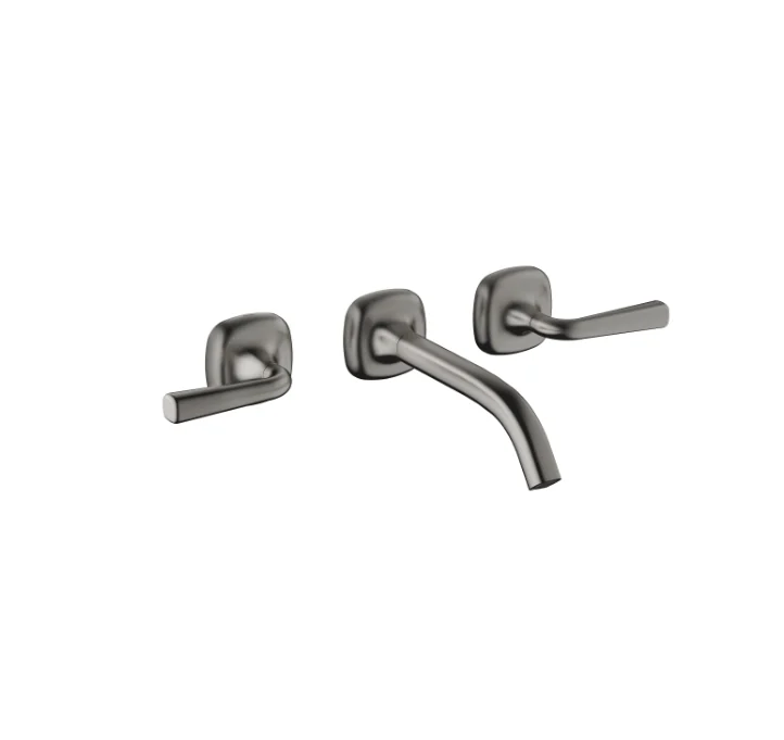 Смеситель для раковины, Dornbracht, COYA, настенный встраиваемый, цвет-Dark Platinum сатинированная