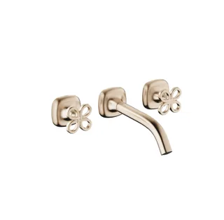 Смеситель для раковины, Dornbracht, COYA, настенный встраиваемый, цвет-Light Gold сатинированное (PVD)