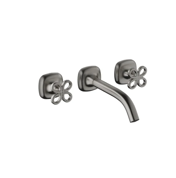 Смеситель для раковины, Dornbracht, COYA, настенный встраиваемый, цвет-Dark Platinum сатинированная