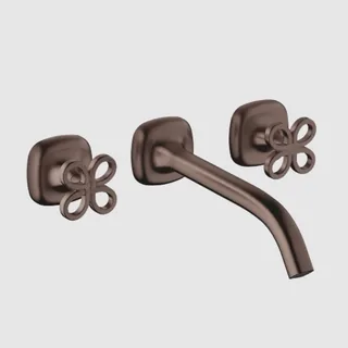 Смеситель для раковины, Dornbracht, COYA, настенный встраиваемый, цвет-Dark Bronze сатинированный (PVD)