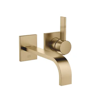Смеситель для раковины, Dornbracht, MEM, настенный встраиваемый, цвет-Dark Brass сатинированный (PVD)
