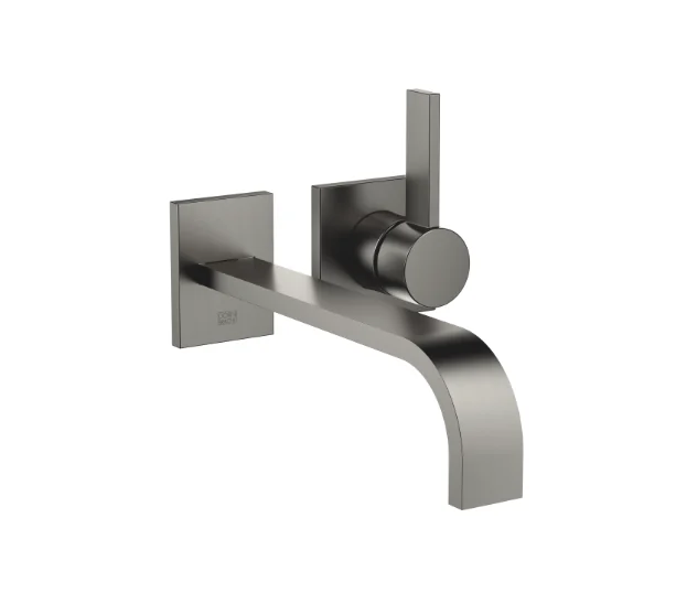 Смеситель для раковины, Dornbracht, MEM, настенный встраиваемый, цвет-Dark Platinum сатинированная