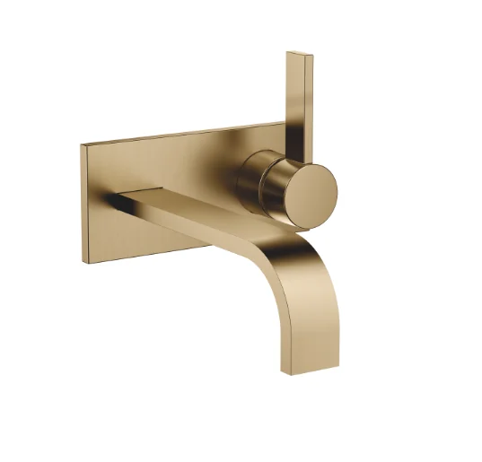 Смеситель для раковины, Dornbracht, MEM, настенный встраиваемый, цвет-Dark Brass сатинированный (PVD)