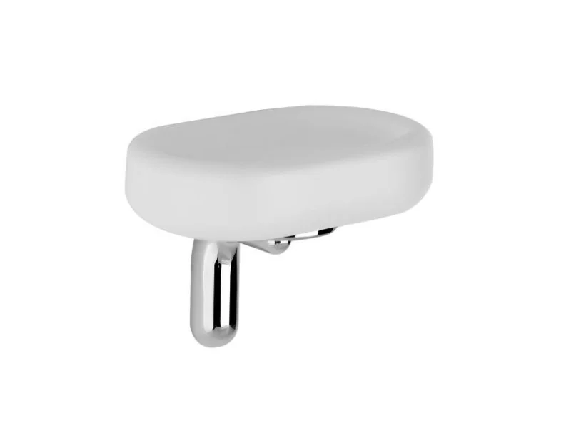 Мыльница, Gessi, Goссia, шгв 139*98*104, цвет-хром/белый