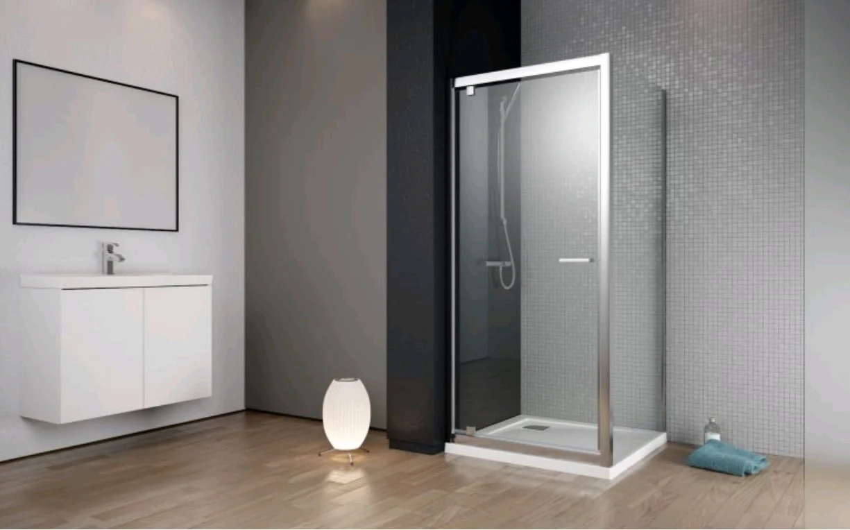 Дверь, Radaway, Twist DW+S, шв 700*1900, петли-универсальные (слева или справа), хром, цвет стекла-прозрачный, Easy Clean