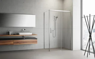 Боковая стенка, Radaway, Idea KDJ, левосторонняя, шв 1200*2000, хром, цвет стекла-прозрачный, Easy Clean
